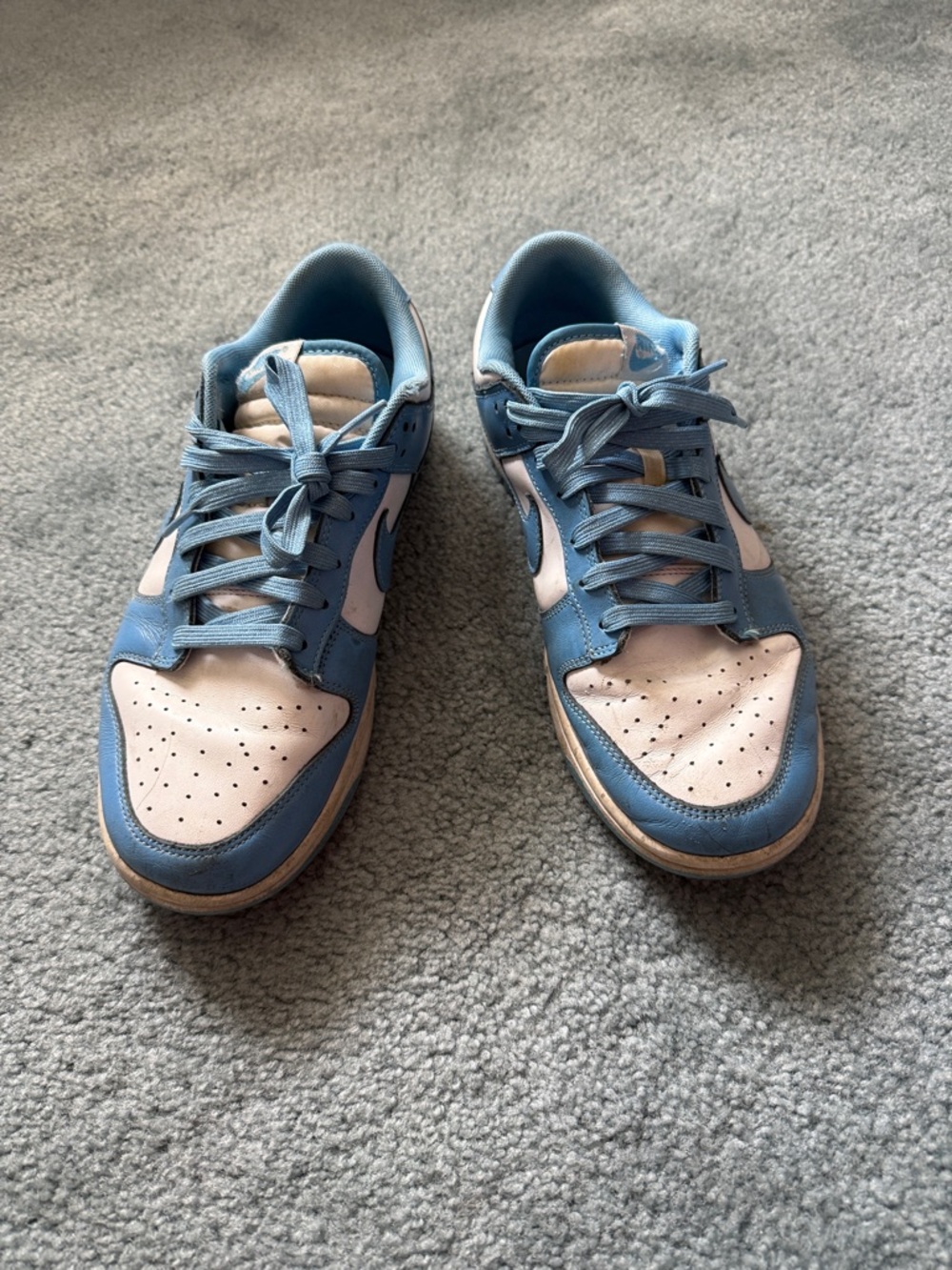 Nike Men’s Athletic Sneakers in Light Blue and White